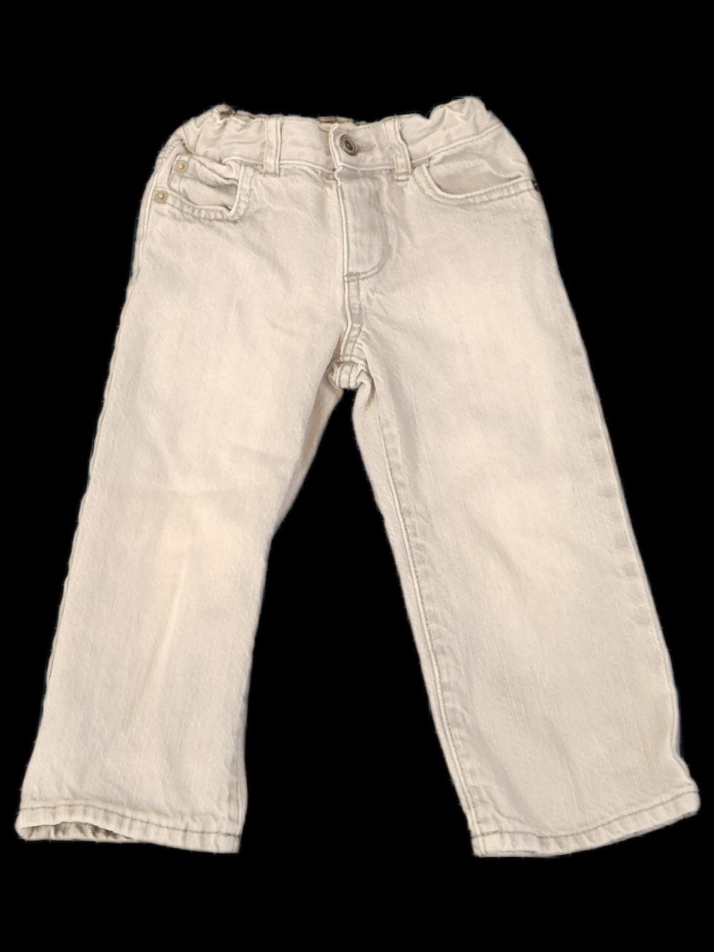#KC120 Kids Cream Colored Jeans - Carter's